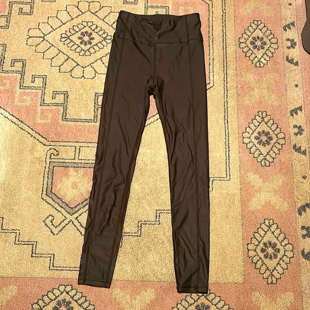 Sweaty Betty Dark Green High-Waist Leggings
